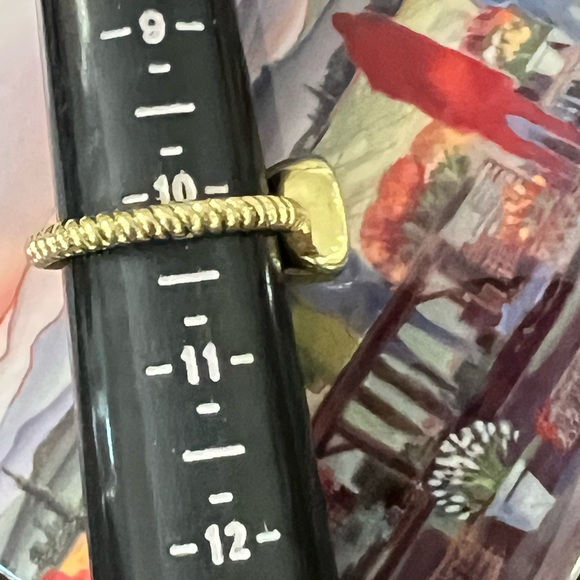 Heidi Daus SALE 🆕 Square faceted Clear crystal size 10 ring - Picture 6 of 9